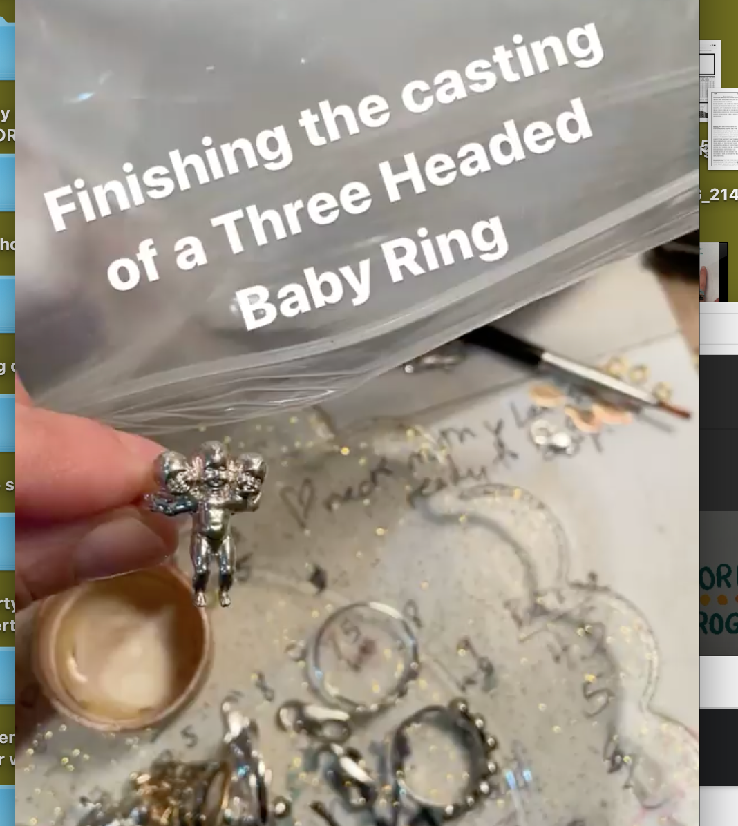 Jewelry making process video: Finishing of the Final Castings