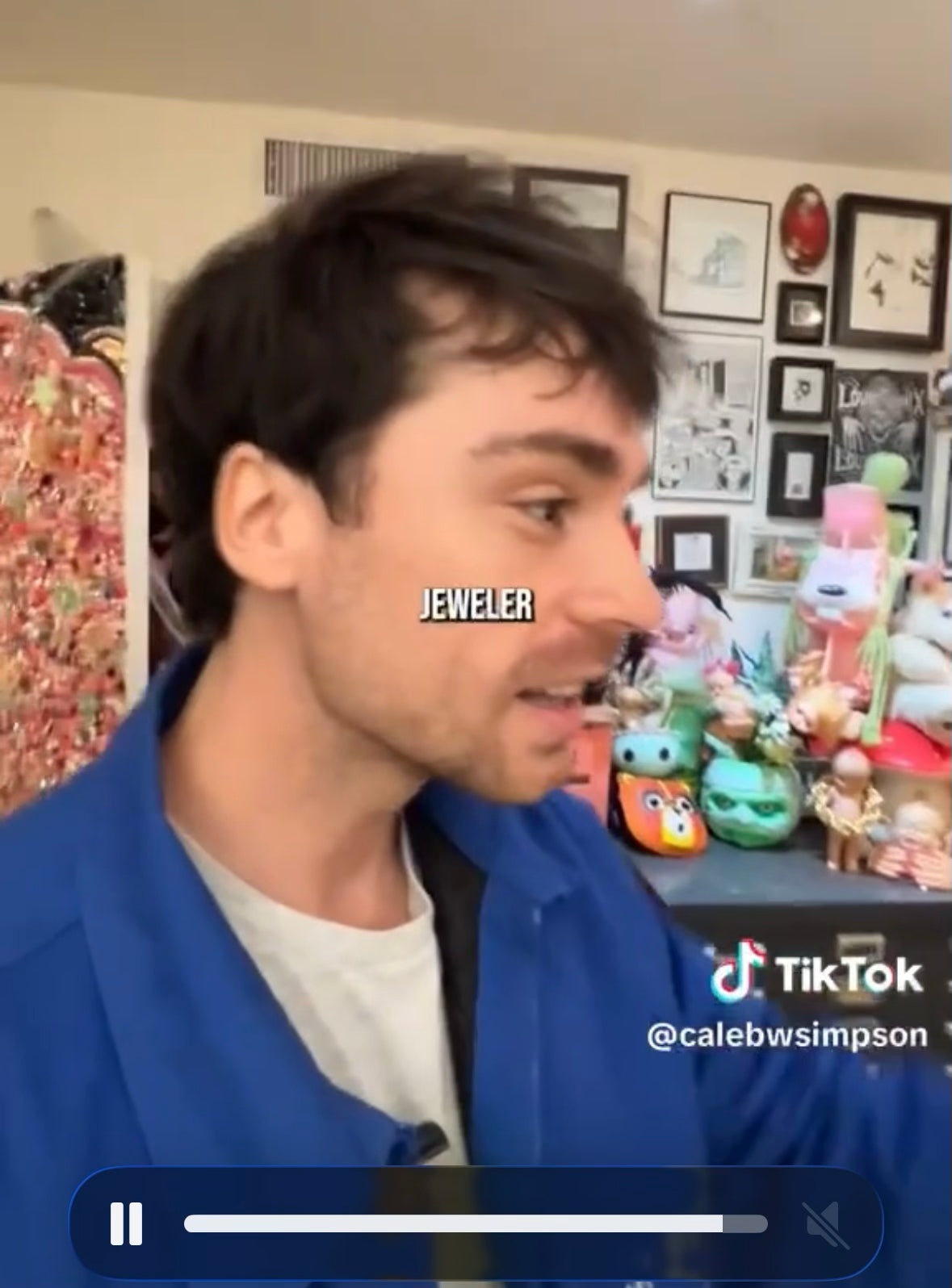 Viral Apartment tour host Caleb Simpson came to MY HOUSE! See Anomaly Jewlery's founder, maker, everythinger's weird N.Y.C. house and family in