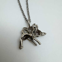 2 Headed Deer Necklace