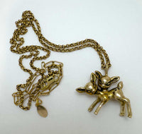 2 Headed Deer Necklace