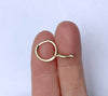 cute creepy unique handmade baby doll part earring charm gold size compared to finger