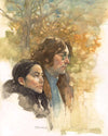 John and Yoko Print by Burton Silverman