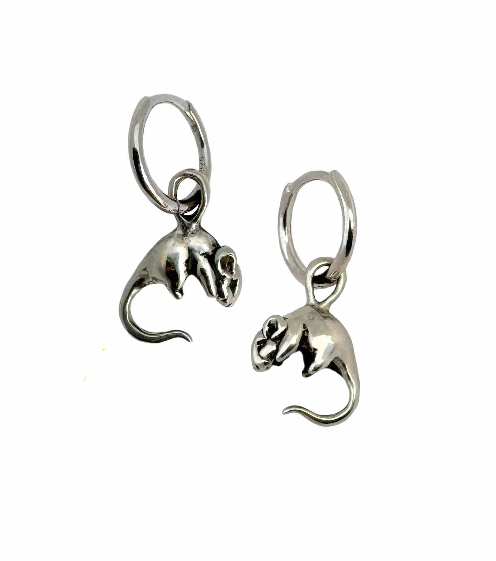 Rat Hoop Earrings 