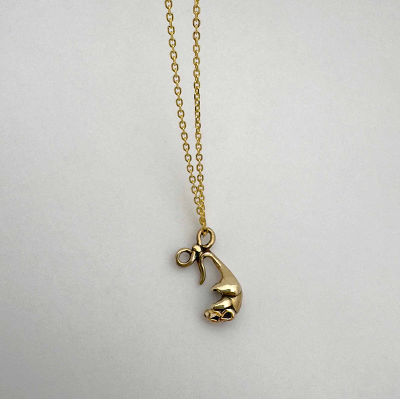 Tail Tied Rat Necklace