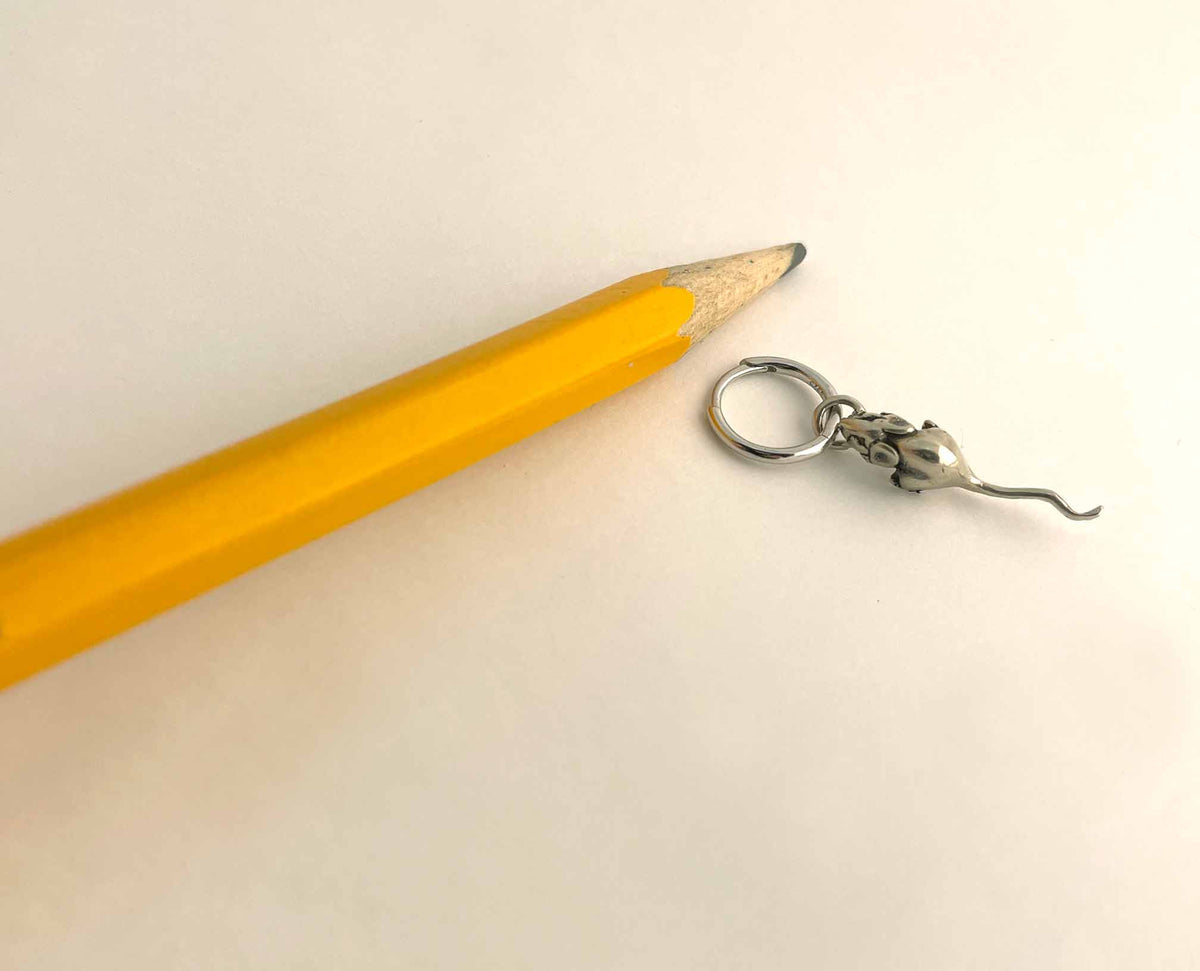 Rat Hoop Earrings Ready to Ship