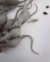 Rat Hoop Earrings Ready to Ship