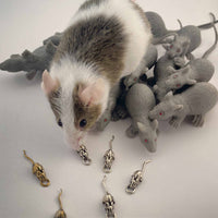 Rat Hoop Earrings