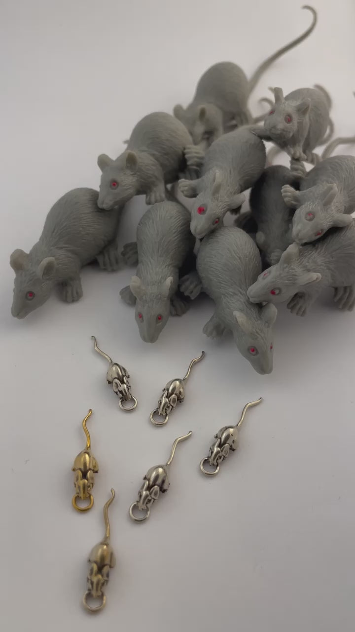 Mouse Hoop Earrings
