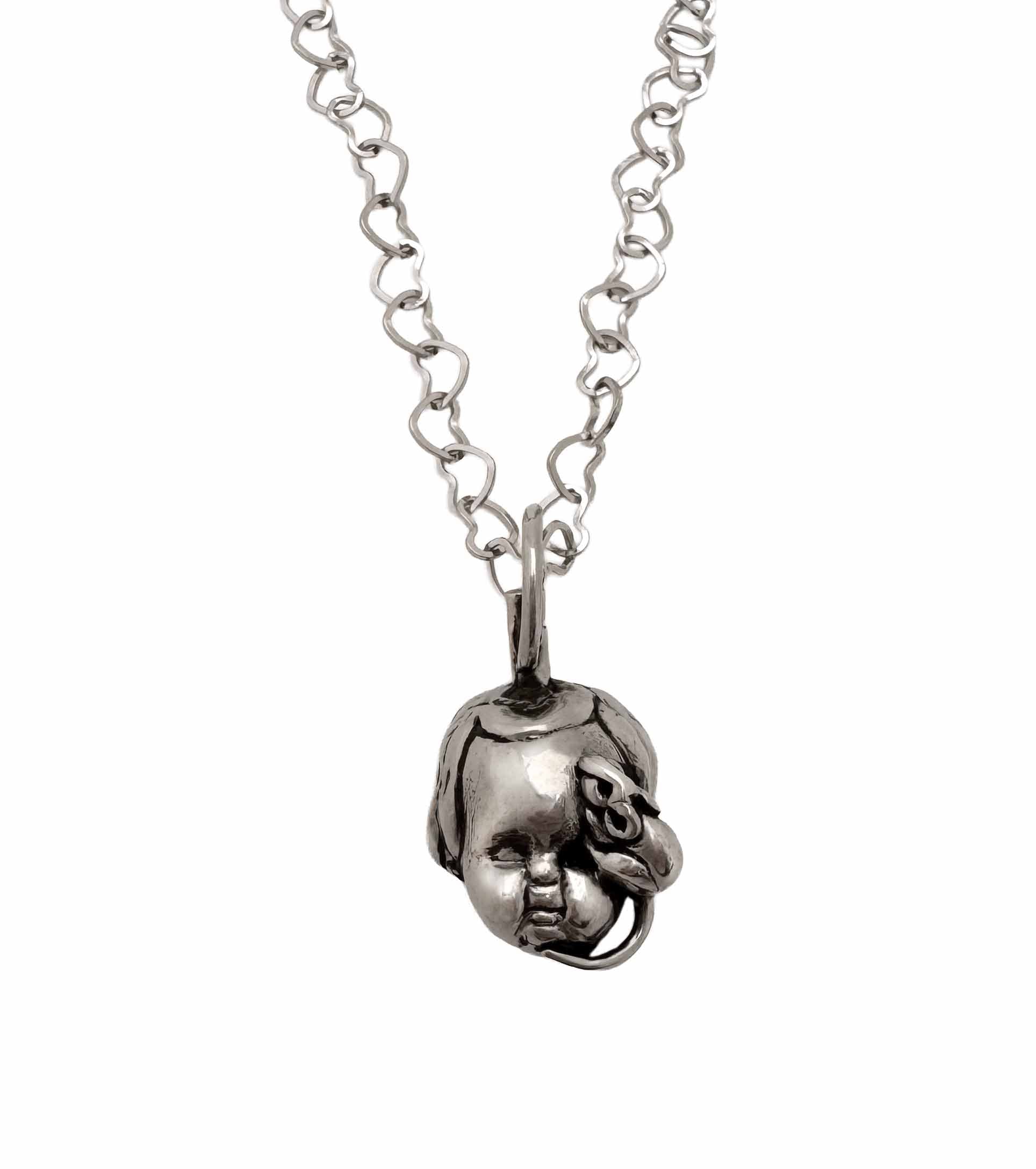 Baby Eating a Rat Necklace