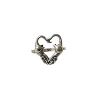 Rats in Love Heart Ring