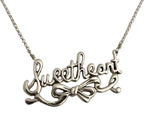 sweet heart necklace silver