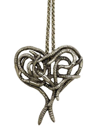 Worm Heart Necklace