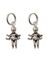 four arm baby charm silver quirky earring charm click
