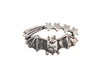 Bat & Shooting Stars Ring stackable silver star  - Anomaly Jewelry