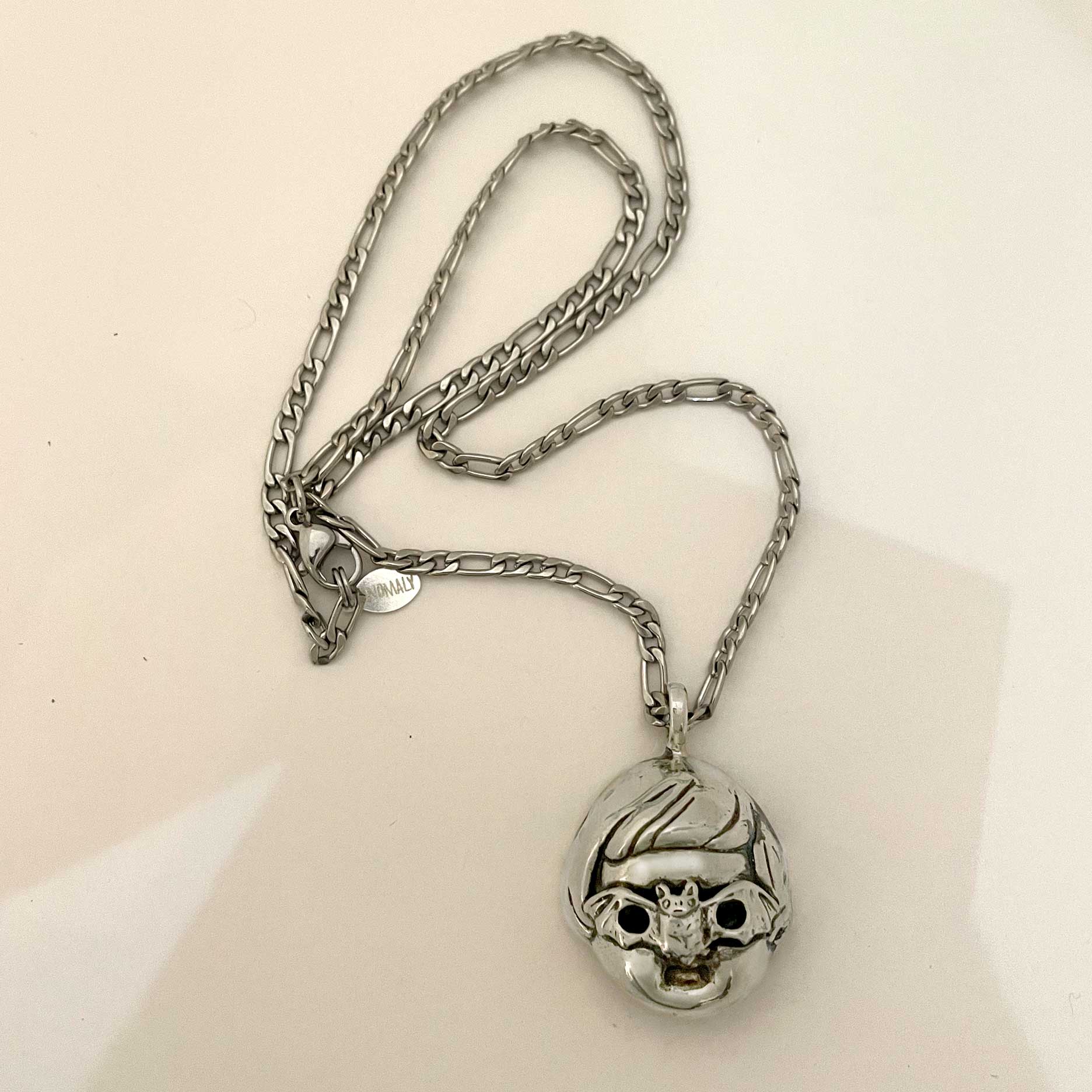Masked Baby Doll Necklace (Bat your Eyes)
