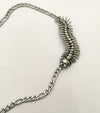 centipede girl necklace silver