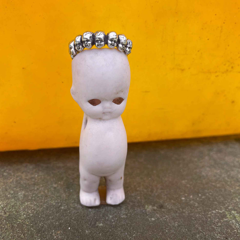 Eternity of Baby Doll  Heads Ring