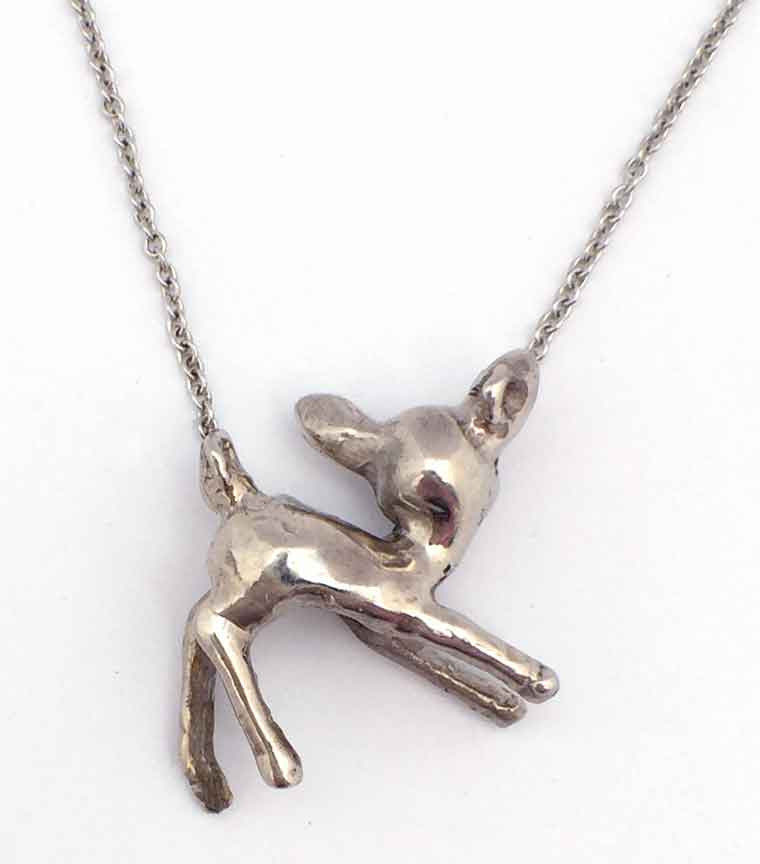 Small Standing Deer Necklace - Anomaly Jewelry
