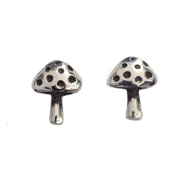Itty Bitty Mushroom Earrings - Anomaly Jewelry
