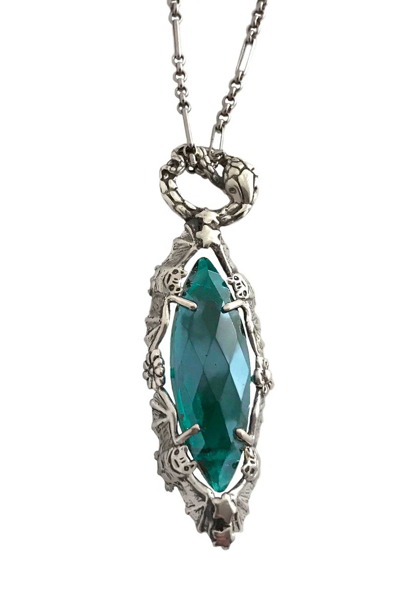 Marquise Necklace Emerald - Anomaly Jewelry