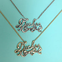Fucker Script Necklace - Anomaly Jewelry