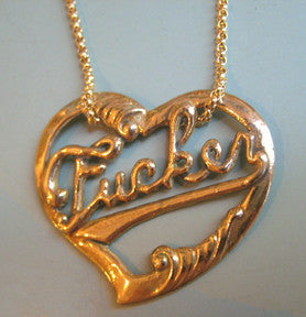 Fucker Heart Necklace - Anomaly Jewelry
