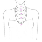Cornucopia Necklace Tall in Onyx - Anomaly Jewelry
