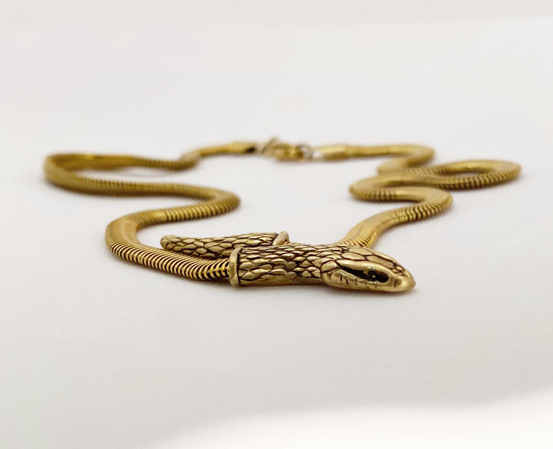 Snake Chain Necklace in gold