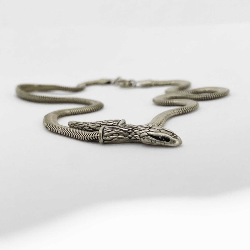 Snake Chain Necklace in silver