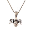 spider girl necklace charm silver