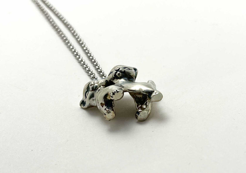 Two Headed Cat Necklace - Anomaly Jewelry