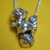 Squirrel and Nut Necklace - Anomaly Jewelry