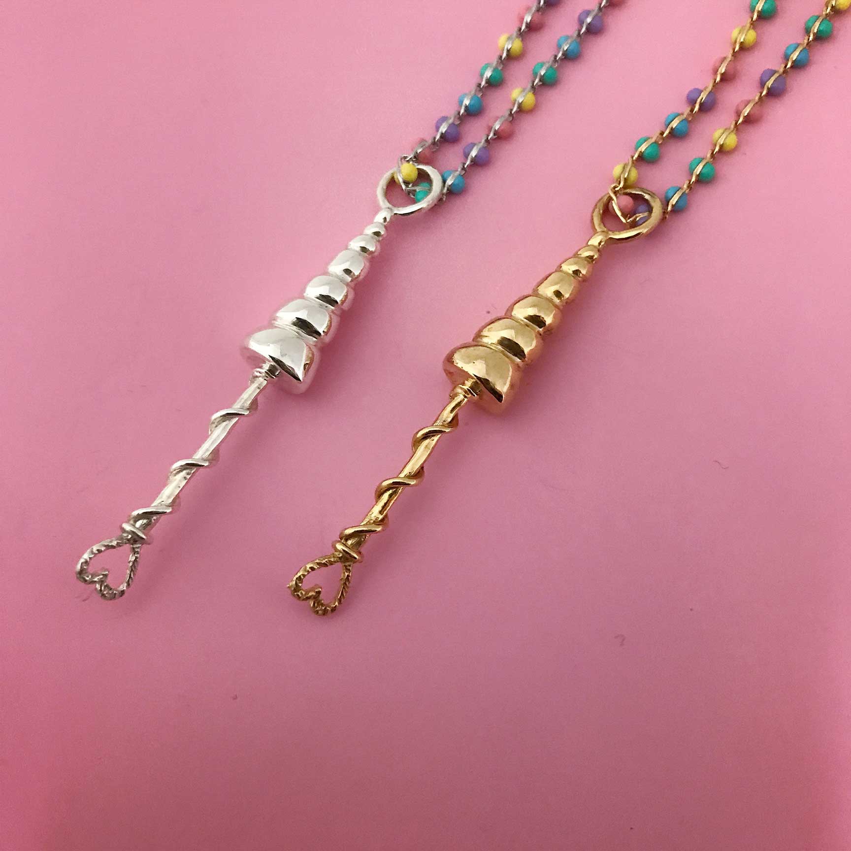 Unicorn Horn Bubble Wand Necklace